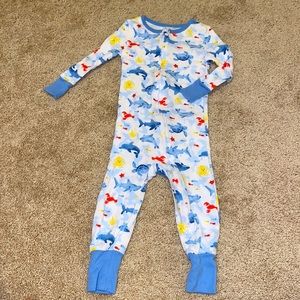 NWOT Sea Animals Zip Up Pijama in Soft Cotton